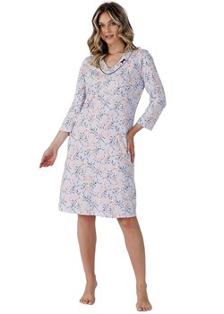 Damska koszula nocna Felip 1512, Kolor błękitny-wzór, Rozmiar M, Leveza ze sklepu Intymna w kategorii Koszule nocne - zdjęcie 175852835