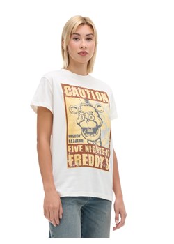 Cropp - Koszulka Five Nights at Freddy's UNISEX - kremowy ze sklepu Cropp w kategorii T-shirty męskie - zdjęcie 175854108