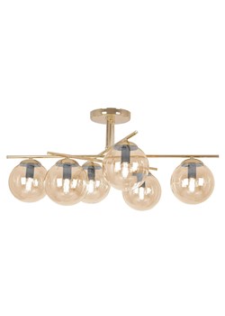 Złoto-bursztynowa duża lampa sufitowa glamour - A674-Didaro ze sklepu Edinos.pl w kategorii Lampy sufitowe - zdjęcie 175860796