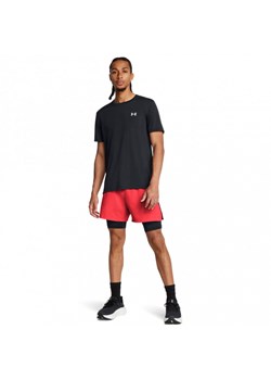 Męskie spodenki do biegania Under Armour UA Launch 5\'\' 2-in-1 Short - czerwone ze sklepu Sportstylestory.com w kategorii Spodenki męskie - zdjęcie 175870179