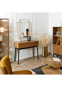 Rétro Chic Konsola "Felix" w kolorze jasnobrązowym - 100 x 80 x 35 cm ze sklepu Limango Polska w kategorii Meble - zdjęcie 175875236