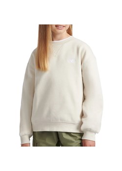 Bluza New Balance LAKG0002LIN - beżowa ze sklepu streetstyle24.pl w kategorii Bluzy dziewczęce - zdjęcie 175880636
