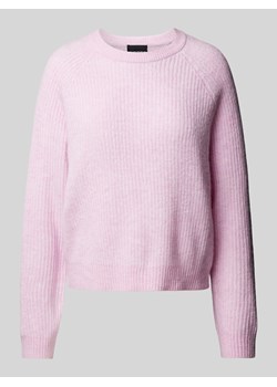 Sweter o kroju relaxed fit z okrągłym dekoltem model ‘OLLA’ ze sklepu Peek&Cloppenburg  w kategorii Swetry damskie - zdjęcie 175884995