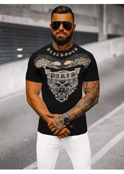 T-shirt męski slim fit czarny OZONEE NB/MT3054Z ze sklepu ozonee.pl w kategorii T-shirty męskie - zdjęcie 175886525