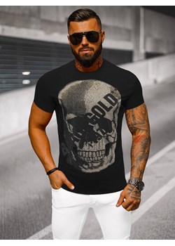 T-shirt męski slim fit czarny OZONEE NB/MT3038Z ze sklepu ozonee.pl w kategorii T-shirty męskie - zdjęcie 175898007