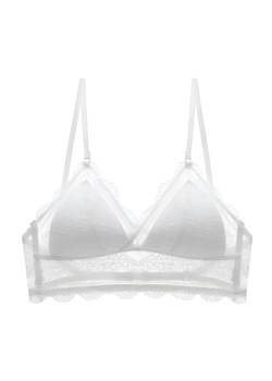 Biustonosz bralette z obniżonym tyłem - Biały / S ze sklepu Valetta.pl w kategorii Biustonosze - zdjęcie 175899658