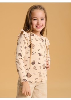 Sinsay - Koszulka z długimi rękawami - beżowy ze sklepu Sinsay w kategorii Bluzki dziewczęce - zdjęcie 175913988