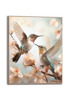 Orangewallz Druk artystyczny &quot;Hummingbirds&quot; w ramce - 40 x 50 cm ze sklepu Limango Polska w kategorii Obrazy - zdjęcie 175916447