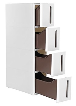 SONGMICS Regał stojący w kolorze białym - 45 x 83 x 17 cm ze sklepu Limango Polska w kategorii Regały i witryny - zdjęcie 175917287