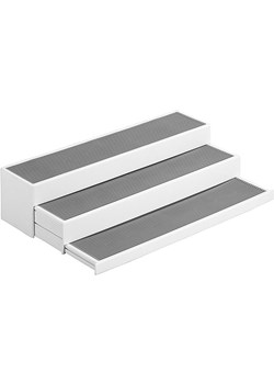 Wenko Regał kuchenny &quot;Steps&quot; w kolorze biało-szarym - 37 x 8,5 cm ze sklepu Limango Polska w kategorii Regały i witryny - zdjęcie 175917987