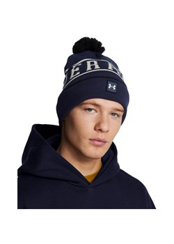 Męska czapka zimowa Under Armour M Halftime Pom Beanie - granatowa ze sklepu Sportstylestory.com w kategorii Czapki zimowe męskie - zdjęcie 175923336