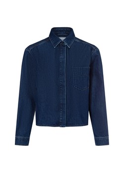 Marc O'Polo Denim Damska bluzka dżinsowa Kobiety Bawełna dark stone jednolity ze sklepu vangraaf w kategorii Koszule damskie - zdjęcie 175924276