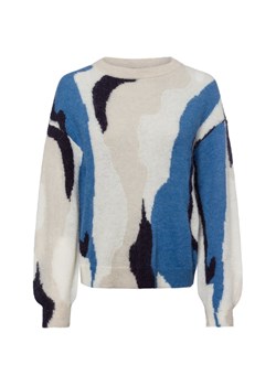 comma Sweter damski z zawartością alpaki Kobiety beżowy wzorzysty ze sklepu vangraaf w kategorii Swetry damskie - zdjęcie 175924298