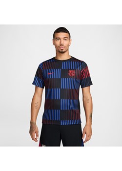 Męska przedmeczowa koszulka piłkarska z krótkim rękawem Nike Dri-FIT FC Barcelona Academy Pro (wersja wyjazdowa) - Czerń ze sklepu Nike poland w kategorii T-shirty męskie - zdjęcie 175925516