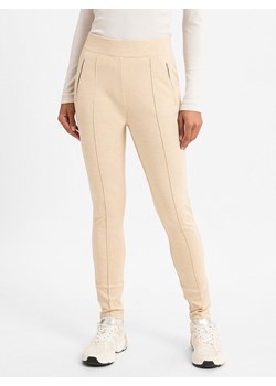 Opus Spodnie - Ekaja Kobiety wiskoza piaskowy jednolity ze sklepu vangraaf w kategorii Spodnie damskie - zdjęcie 175927605