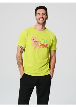 Sinsay - Koszulka - zielony ze sklepu Sinsay w kategorii T-shirty męskie - zdjęcie 175928909