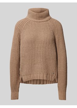 Sweter z dzianiny ze stójką model ‘Chenille’ ze sklepu Peek&Cloppenburg  w kategorii Swetry damskie - zdjęcie 175932468