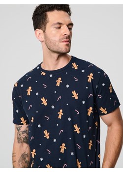 Sinsay - Koszulka - granatowy ze sklepu Sinsay w kategorii T-shirty męskie - zdjęcie 175934847