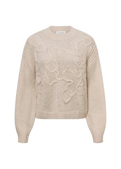 Msch Copenhagen Sweter damski z zawartością alpaki - MSCHDiella Heidi Kobiety beżowy jednolity ze sklepu vangraaf w kategorii Swetry damskie - zdjęcie 175939879