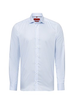 Finshley & Harding Koszula męska Mężczyźni Slim Fit Bawełna jasnoniebieski w kratkę ze sklepu vangraaf w kategorii Koszule męskie - zdjęcie 175943596