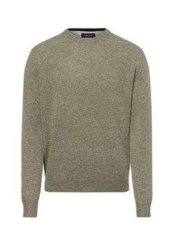 Nils Sundström Sweter męski Mężczyźni drobna dzianina seledynowy marmurkowy ze sklepu vangraaf w kategorii Swetry męskie - zdjęcie 175947366