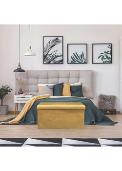 Rétro Chic Skrzynia &quot;Giulia&quot; w kolorze musztardowym do siedzenia - 77 x 38 x 38 cm ze sklepu Limango Polska w kategorii Meble - zdjęcie 175949186