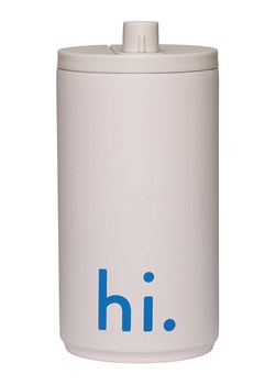 Design Letters Kubek termiczny &quot;Hi&quot; w kolorze kremowym - 350 ml ze sklepu Limango Polska w kategorii Kubki termiczne - zdjęcie 175949738