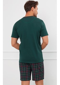 Piżama męska z krótkim rękawem i krótkimi spodniami zielona Fogo, Kolor zielony-wzór, Rozmiar M, Italian Fashion ze sklepu Intymna w kategorii Piżamy męskie - zdjęcie 175959318