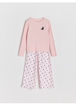 Reserved - Dwuczęściowa piżama - pastelowy róż ze sklepu Reserved w kategorii Piżamy dziecięce - zdjęcie 175962999