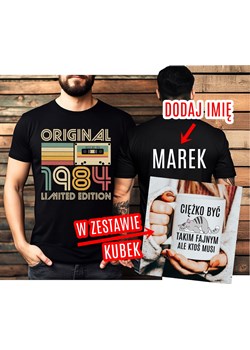 Męska koszulka na 40 URODZINY - ORIGINAL 1984 - ZESTAW KOSZULKA Z KUBKIEM ze sklepu Time For Fashion w kategorii T-shirty męskie - zdjęcie 175975129