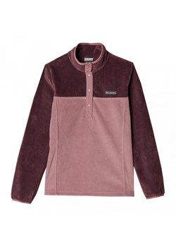 Damski polar nierozpinany bez kaptura Columbia Benton Springs Half Snap Pullover Fleece II - fioletowy ze sklepu Sportstylestory.com w kategorii Bluzy damskie - zdjęcie 175976899