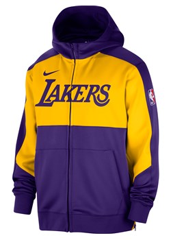 Męska bluza z kapturem i zamkiem na całej długości Los Angeles Lakers Showtime Nike Dri-FIT NBA - Fiolet ze sklepu Nike poland w kategorii Bluzy męskie - zdjęcie 175977389