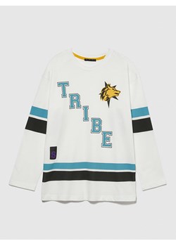 Sisley Koszulka w kolorze biało-niebiesko-czarnym ze sklepu Limango Polska w kategorii T-shirty chłopięce - zdjęcie 175978149