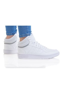 Buty adidas Hoops Mid 3.0 GW0401 białe ze sklepu ButyModne.pl w kategorii Buty sportowe dziecięce - zdjęcie 175978305