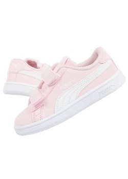 Buty sportowe Puma Smash v2 365183 49 różowe ze sklepu ButyModne.pl w kategorii Trampki dziecięce - zdjęcie 175978417