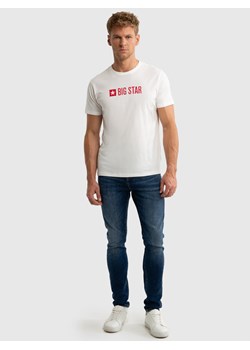 Koszulka męska z logo BIG STAR biała Vircam 100 ze sklepu Big Star w kategorii T-shirty męskie - zdjęcie 175979739