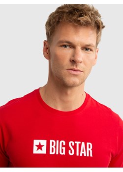 Koszulka męska z logo BIG STAR czerwona Vircam 603 ze sklepu Big Star w kategorii T-shirty męskie - zdjęcie 175979748