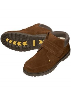 Buty z zamszowej skóry z kożuszkiem sherpa ze sklepu Atlas For Men w kategorii Buty zimowe męskie - zdjęcie 176006906