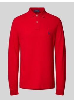 Koszulka polo o kroju custom slim fit z wyhaftowanym logo ze sklepu Peek&Cloppenburg  w kategorii T-shirty męskie - zdjęcie 176008385