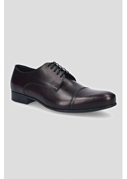 Buty Bordowe Dunbar ze sklepu Lancerto S.A. w kategorii Buty eleganckie męskie - zdjęcie 176008958