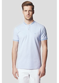 Koszulka Polo Bawełniana Błękitna Duke ze sklepu Lancerto S.A. w kategorii T-shirty męskie - zdjęcie 176009187