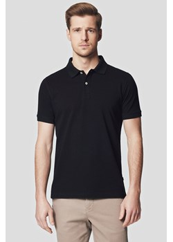 Koszulka Polo Bawełniana Czarna Jakob ze sklepu Lancerto S.A. w kategorii T-shirty męskie - zdjęcie 176009196