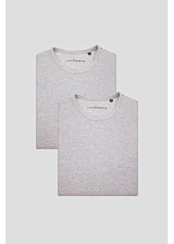 Zestaw 2 Koszulek Szarych z Bawełną Zane ze sklepu Lancerto S.A. w kategorii T-shirty męskie - zdjęcie 176009629