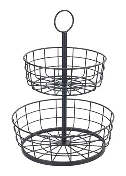 Wenko Etażerka w kolorze czarnym - wys. 39 cm x Ø 28 cm ze sklepu Limango Polska w kategorii Misy i tace dekoracyjne - zdjęcie 176011646