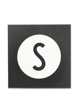 Design Letters Haczyk ścienny "S" w kolorze czarnym - 9 x 14 cm ze sklepu Limango Polska w kategorii Dom - zdjęcie 176013109
