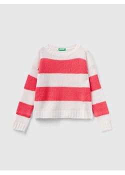 Benetton Sweter w kolorze czerwono-białym ze sklepu Limango Polska w kategorii Swetry dziewczęce - zdjęcie 176013235