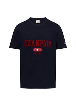 Champion Koszulka męska Mężczyźni Bawełna granatowy jednolity ze sklepu vangraaf w kategorii T-shirty męskie - zdjęcie 176014158