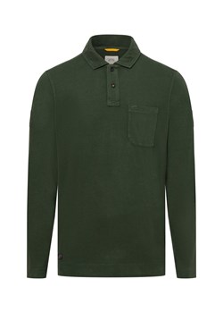 Camel Active Męska koszulka polo Mężczyźni Dżersej oliwkowy jednolity ze sklepu vangraaf w kategorii T-shirty męskie - zdjęcie 176014189