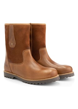 NoGRZ Skórzane botki "R.Cassels" w kolorze jasnobrązowym ze sklepu Limango Polska w kategorii Buty zimowe męskie - zdjęcie 176016785