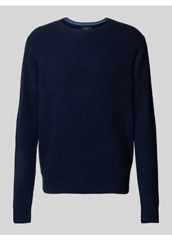 Sweter z dzianiny z okrągłym dekoltem ze sklepu Peek&Cloppenburg  w kategorii Swetry męskie - zdjęcie 176020335